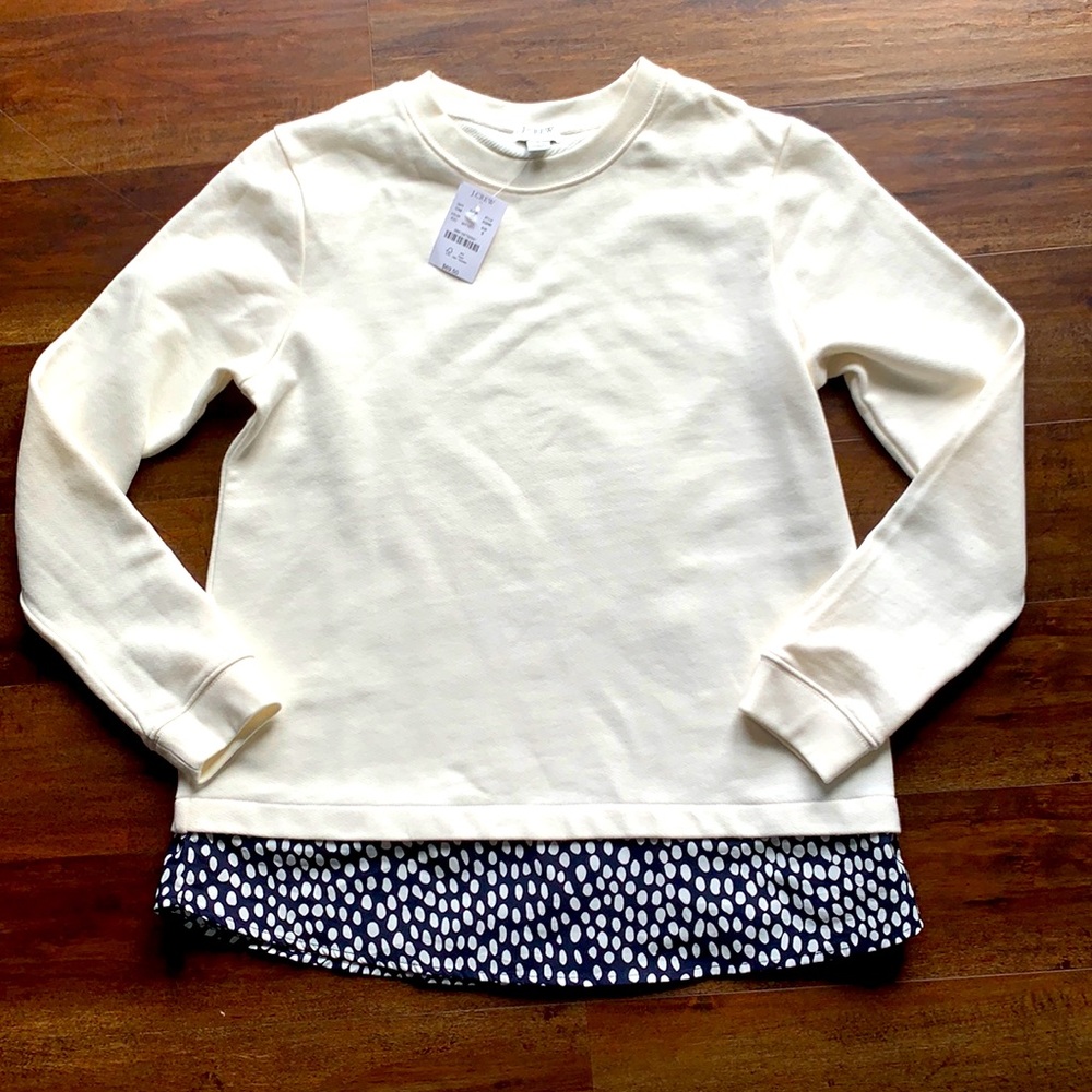 J crew ivory sweater New with tags